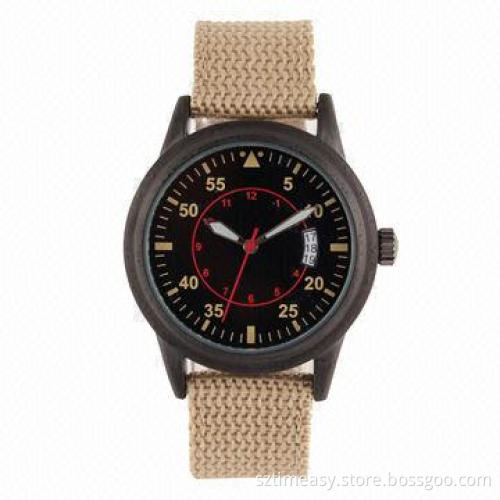 Hot selling watches with alloy case and nylon strap